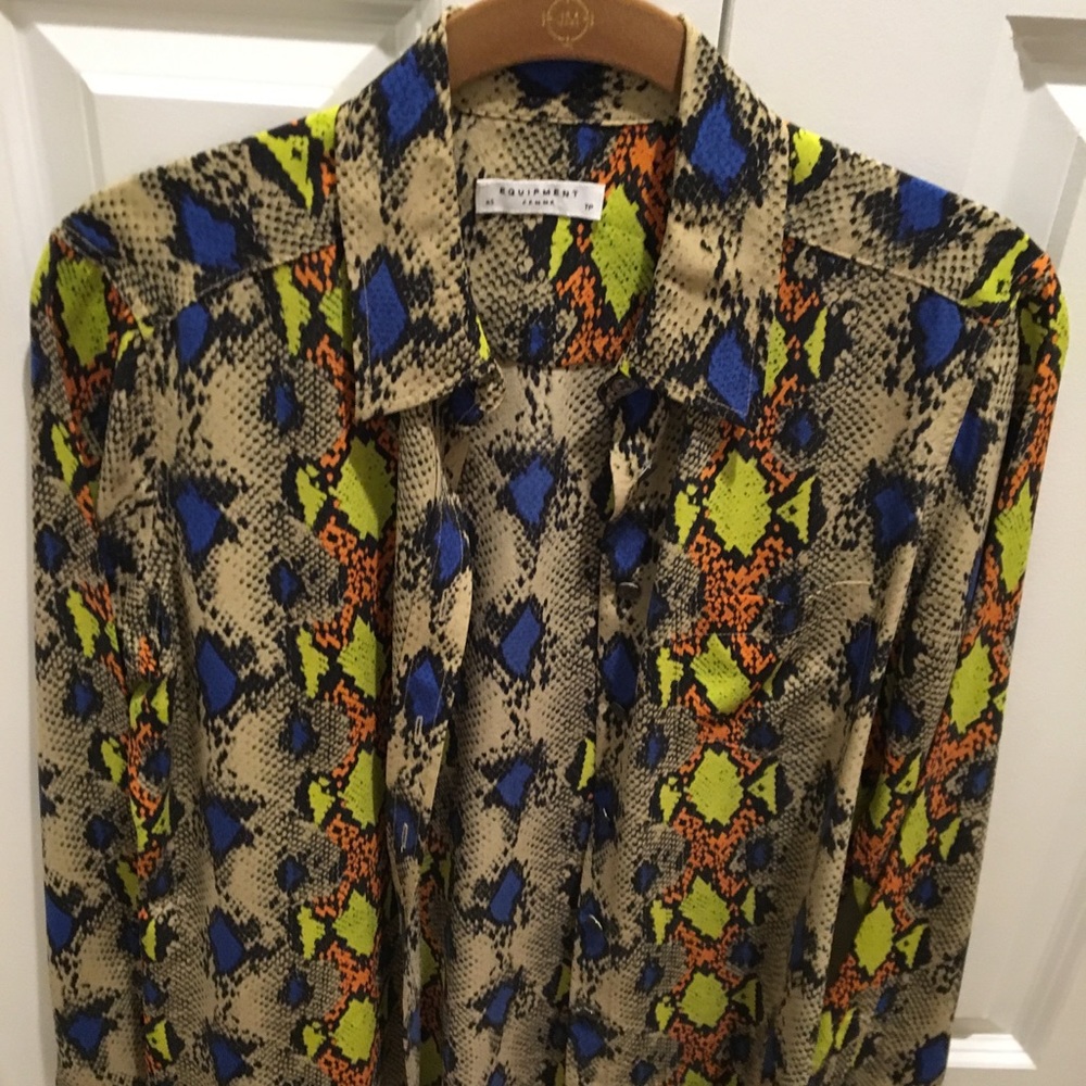Equipment button down blouse